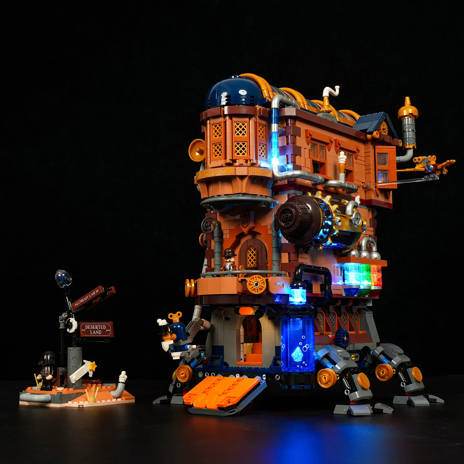 Lumibricks L9103 Alchemist's Moving Castle mit LED | 2690 Teile – Bild 4