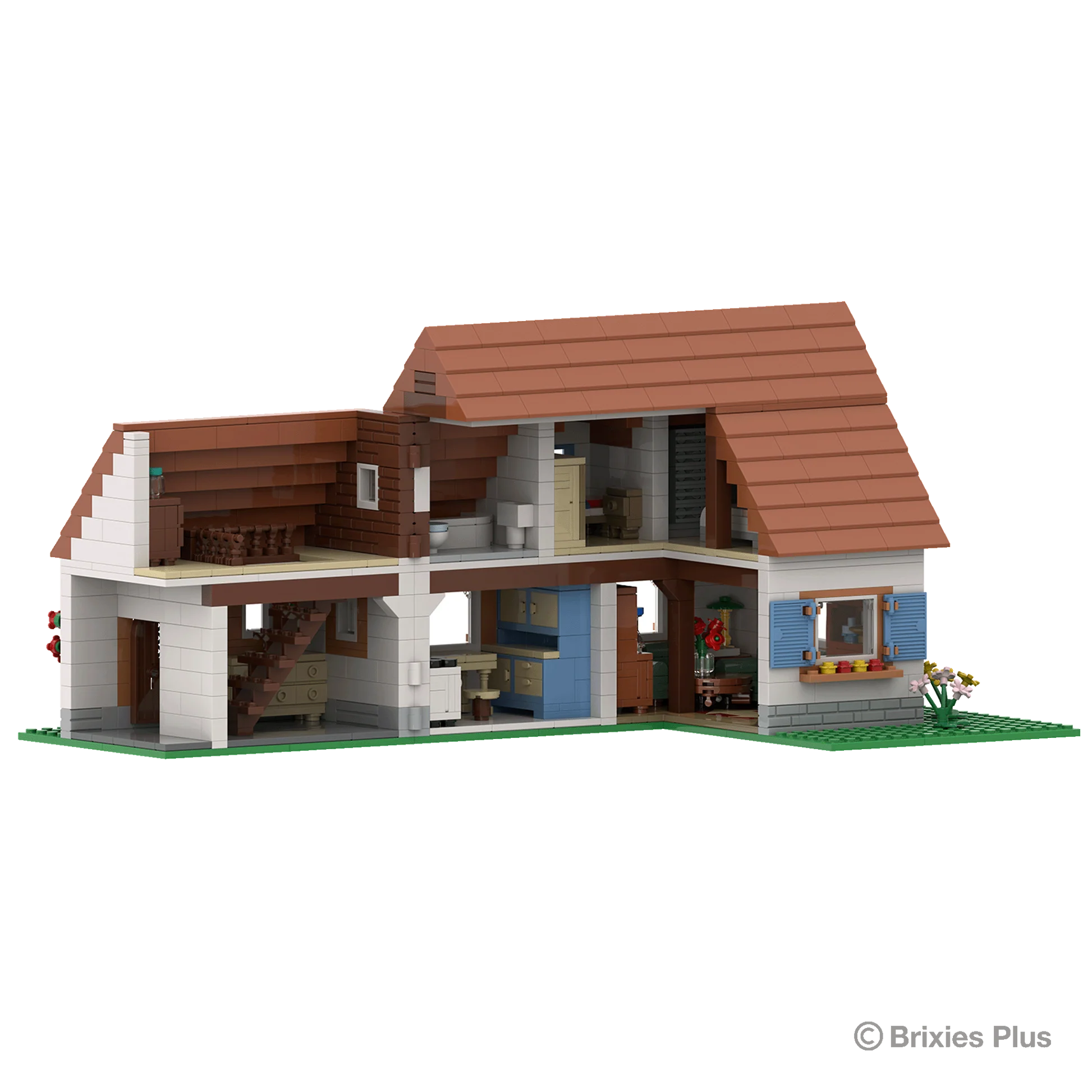 BRIXIES Plus 222.201 Bauernhaus (1122 Teile) | Landhaus – Bild 4