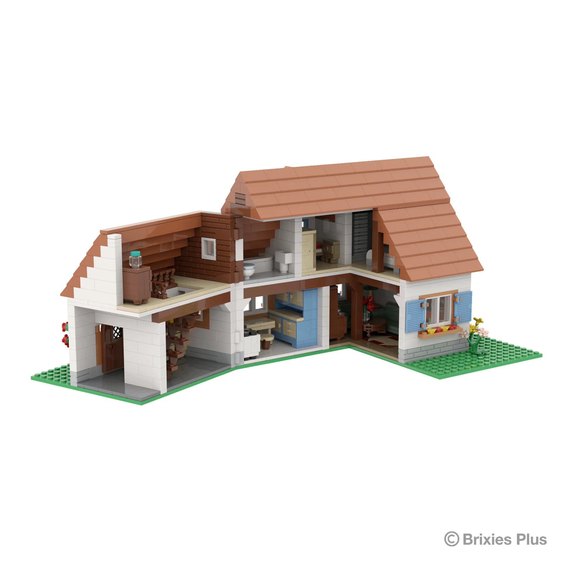BRIXIES Plus 222.201 Bauernhaus (1122 Teile) | Landhaus – Bild 6