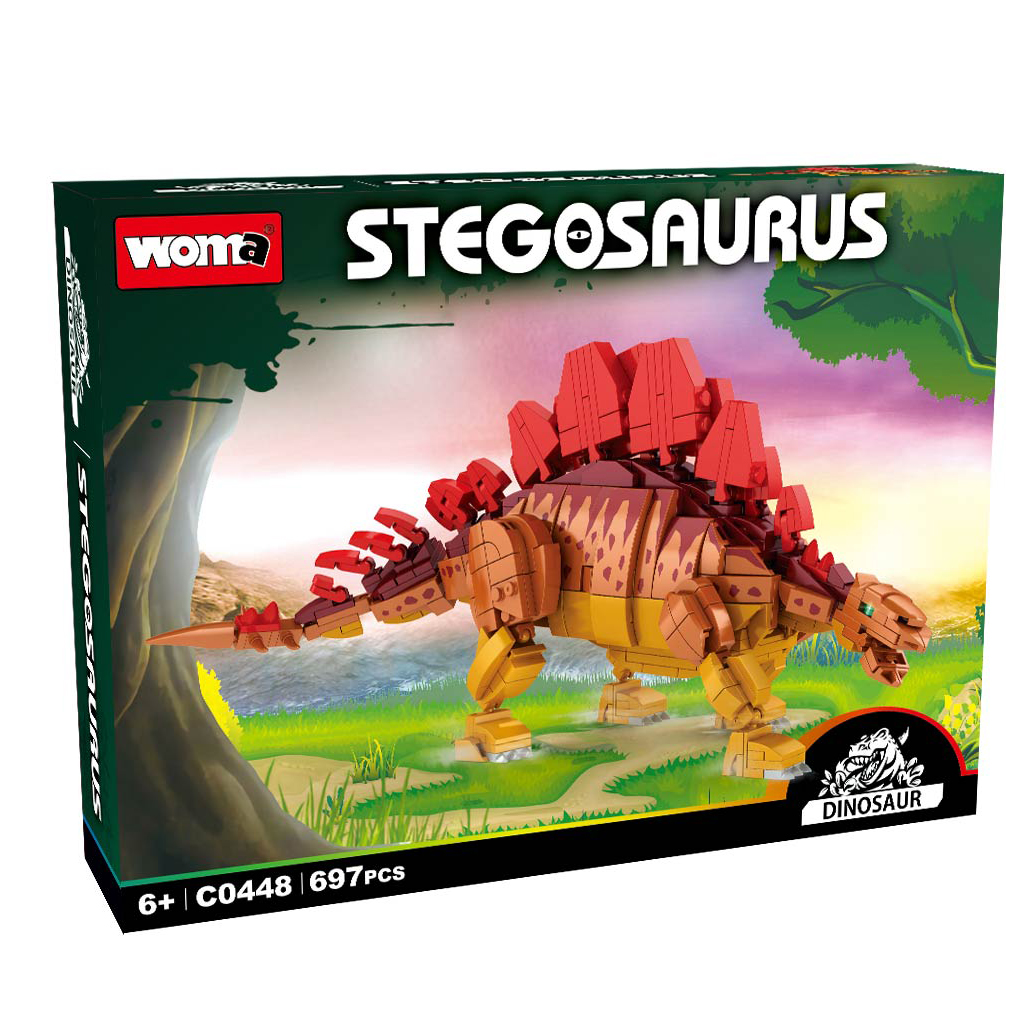 WOMA C0448-DS Stegosaurus | 697 Teile Dino – Bild 2