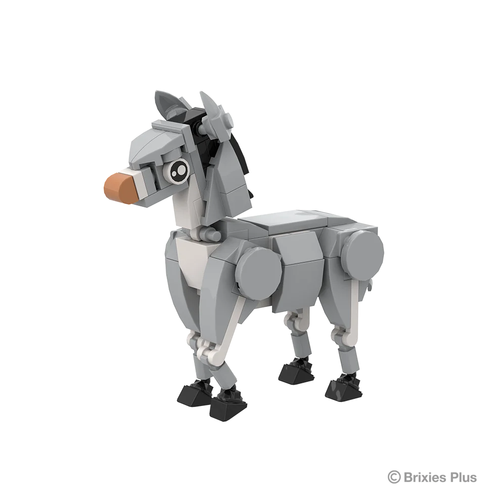 BRIXIES Plus 222.220 Farmbuddies Esel | Tier-Bauset
