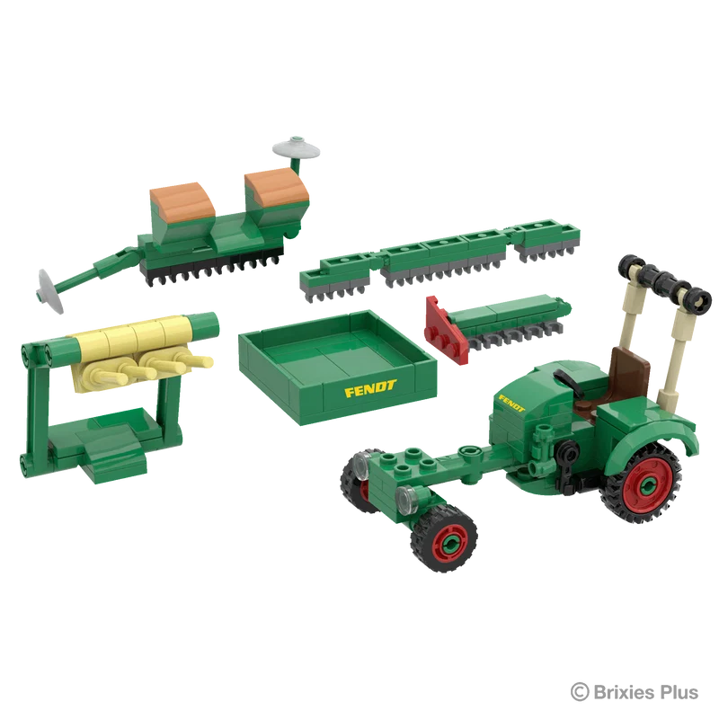BRIXIES Plus 222.705 Fendt GT + Zubehör Traktor | Landwirtschaft – Bild 6