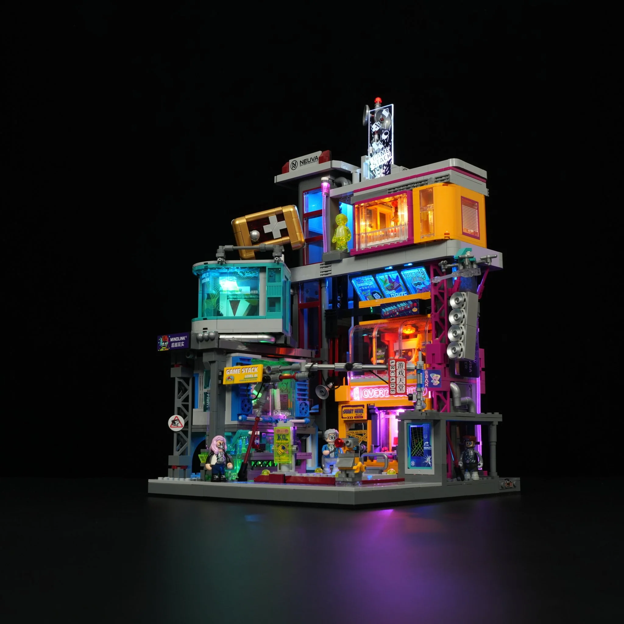 Lumibricks 17005 Cyberpunk Arcade Game Stack | 2580 Teile LED