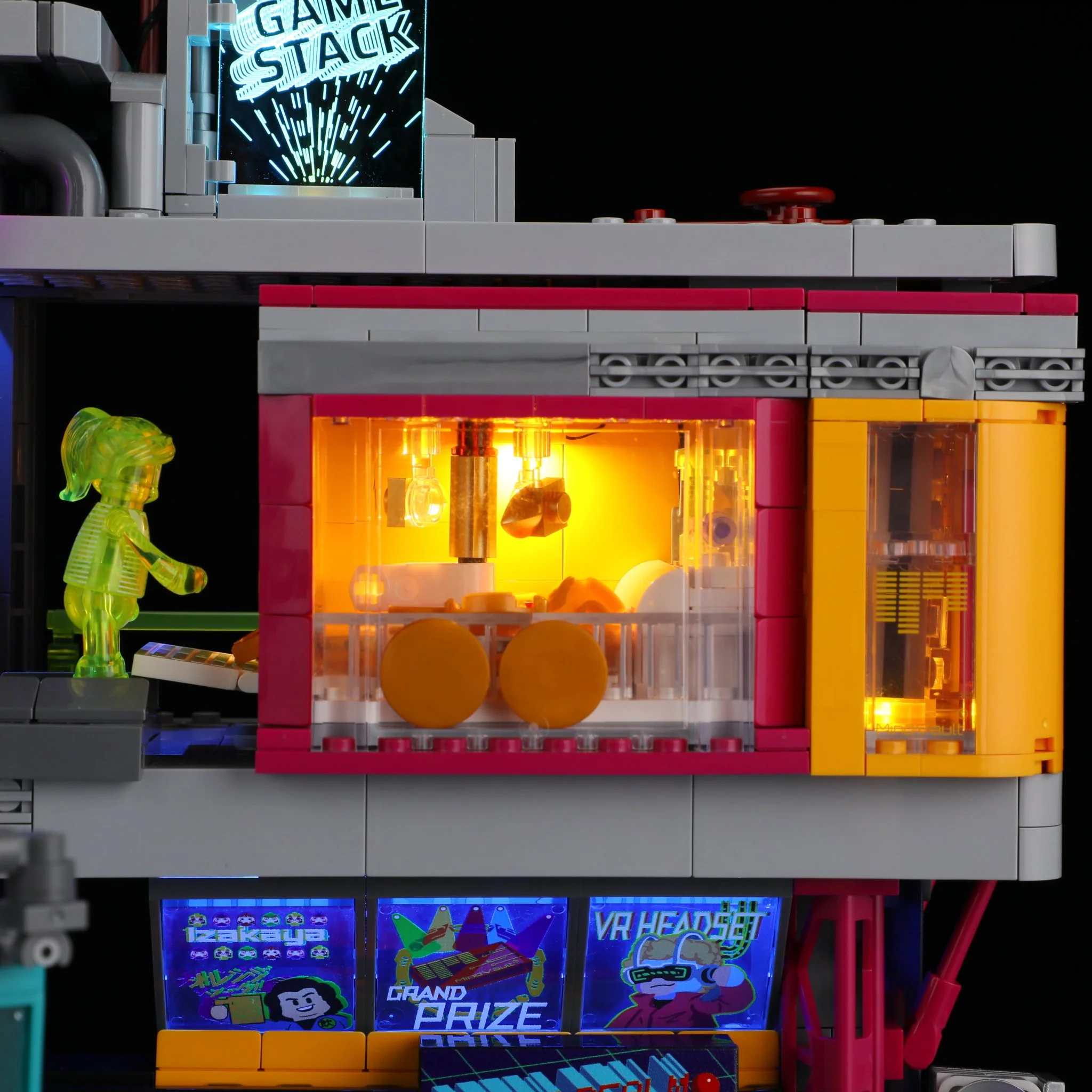 Lumibricks 17005 Cyberpunk Arcade Game Stack | 2580 Teile LED – Bild 6