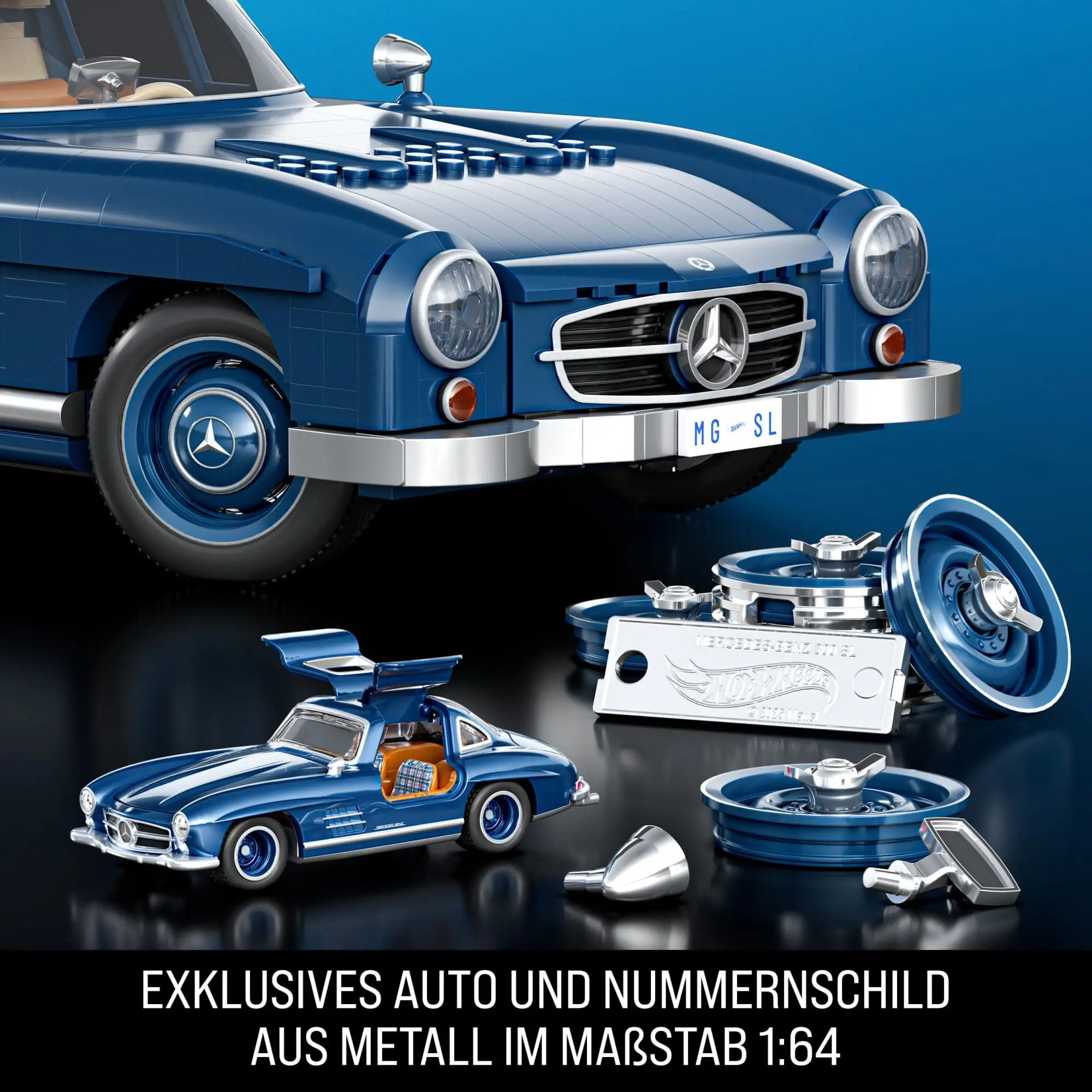 Mattel Hot Wheels Mercedes-Benz 300 SL 1:12 Bauset | 1600 Teile – Bild 5