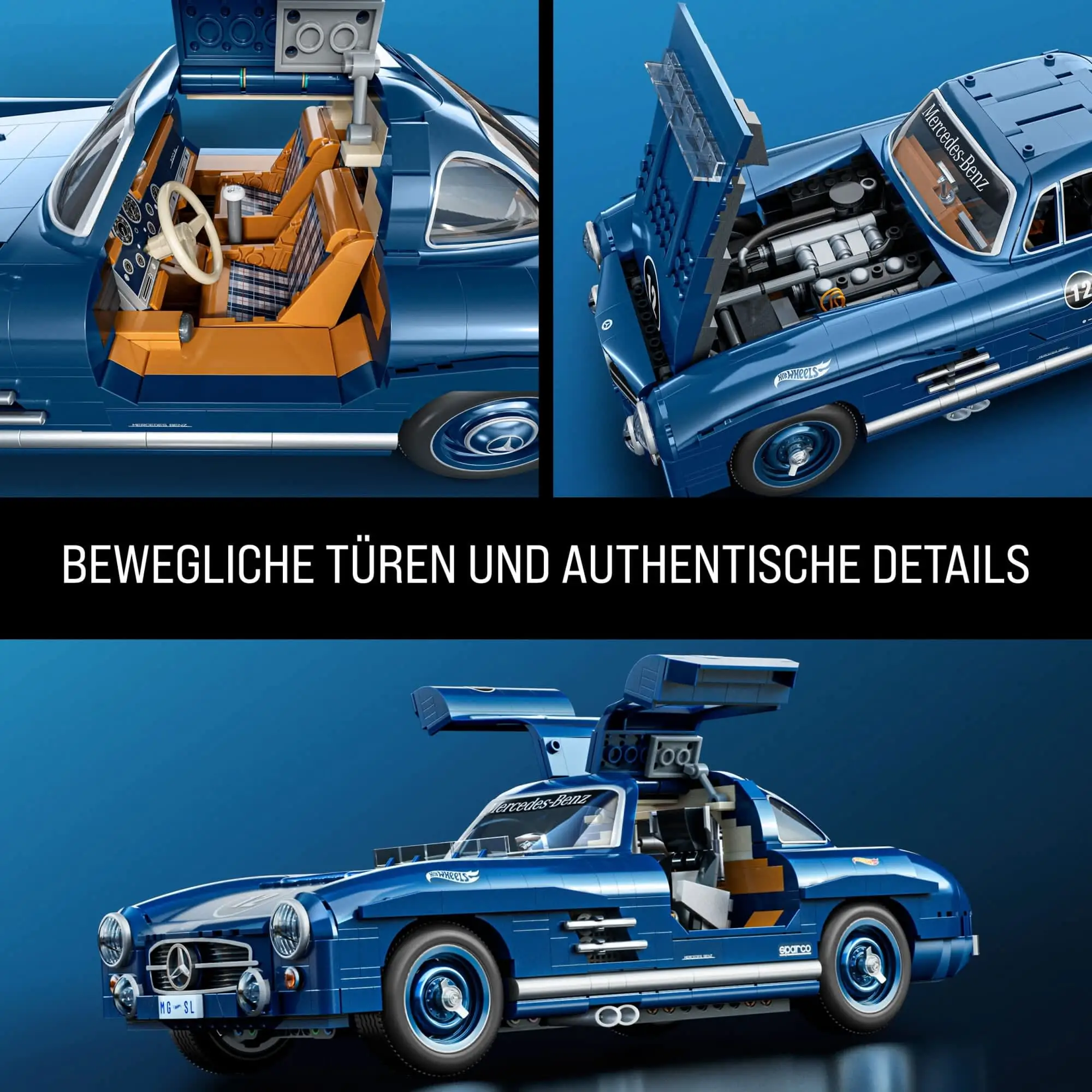 Mattel Hot Wheels Mercedes-Benz 300 SL 1:12 Bauset | 1600 Teile – Bild 6