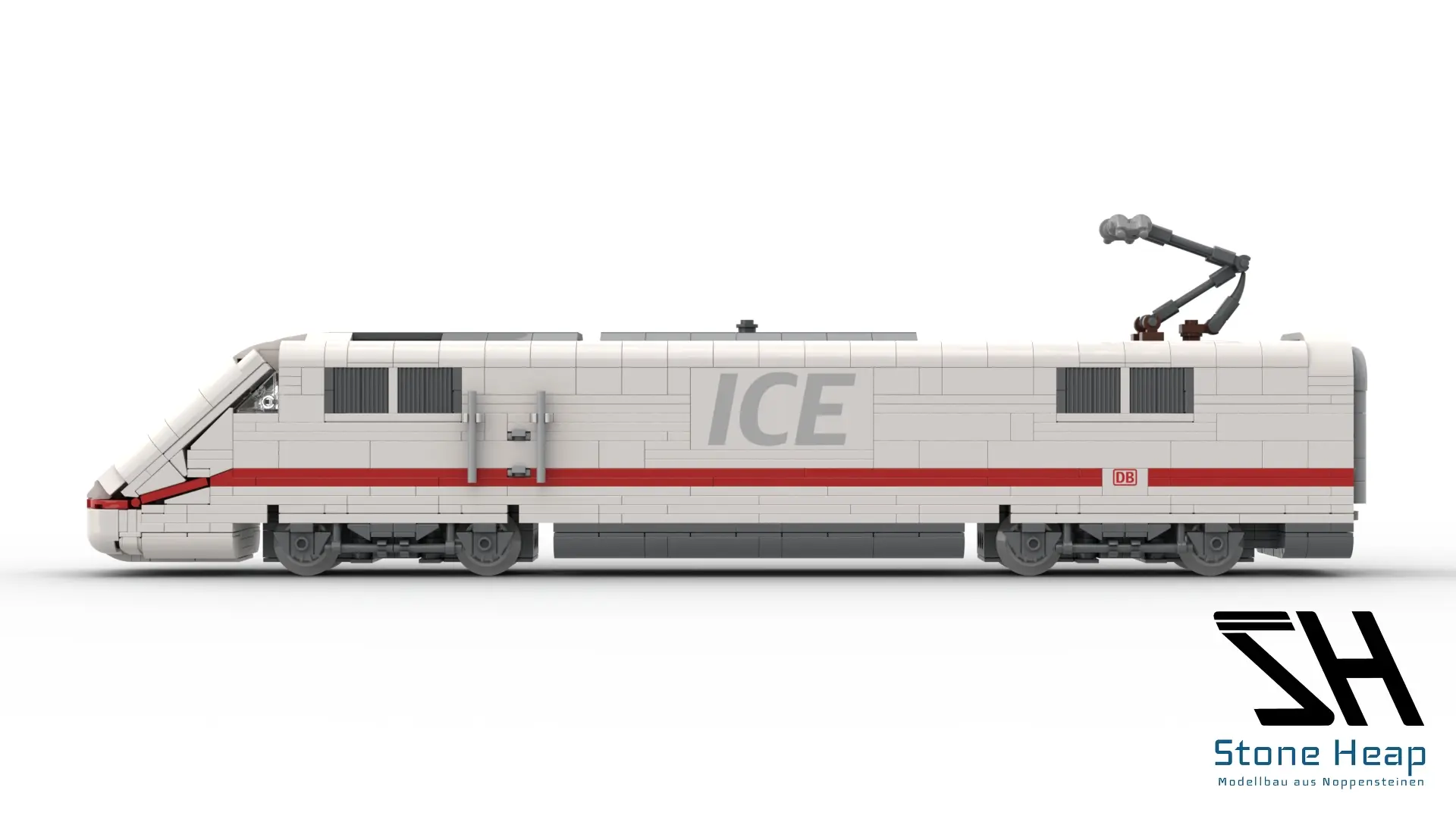 Stoneheap ICE 1 Triebkopf Klemmbausteine | DB Zug Modell – Bild 4