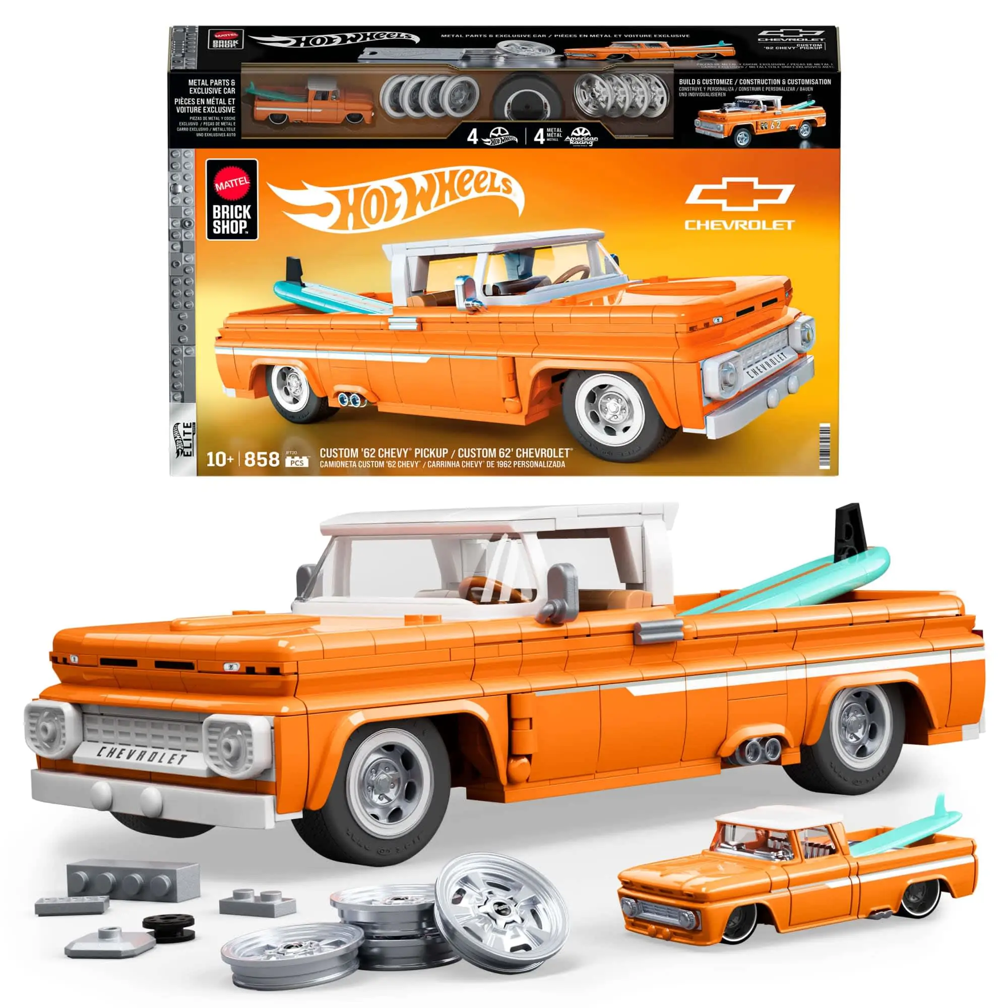 Mattel Hot Wheels Custom ’62 Chevy Pickup 1:16 Bauset | Mattel Elite Series