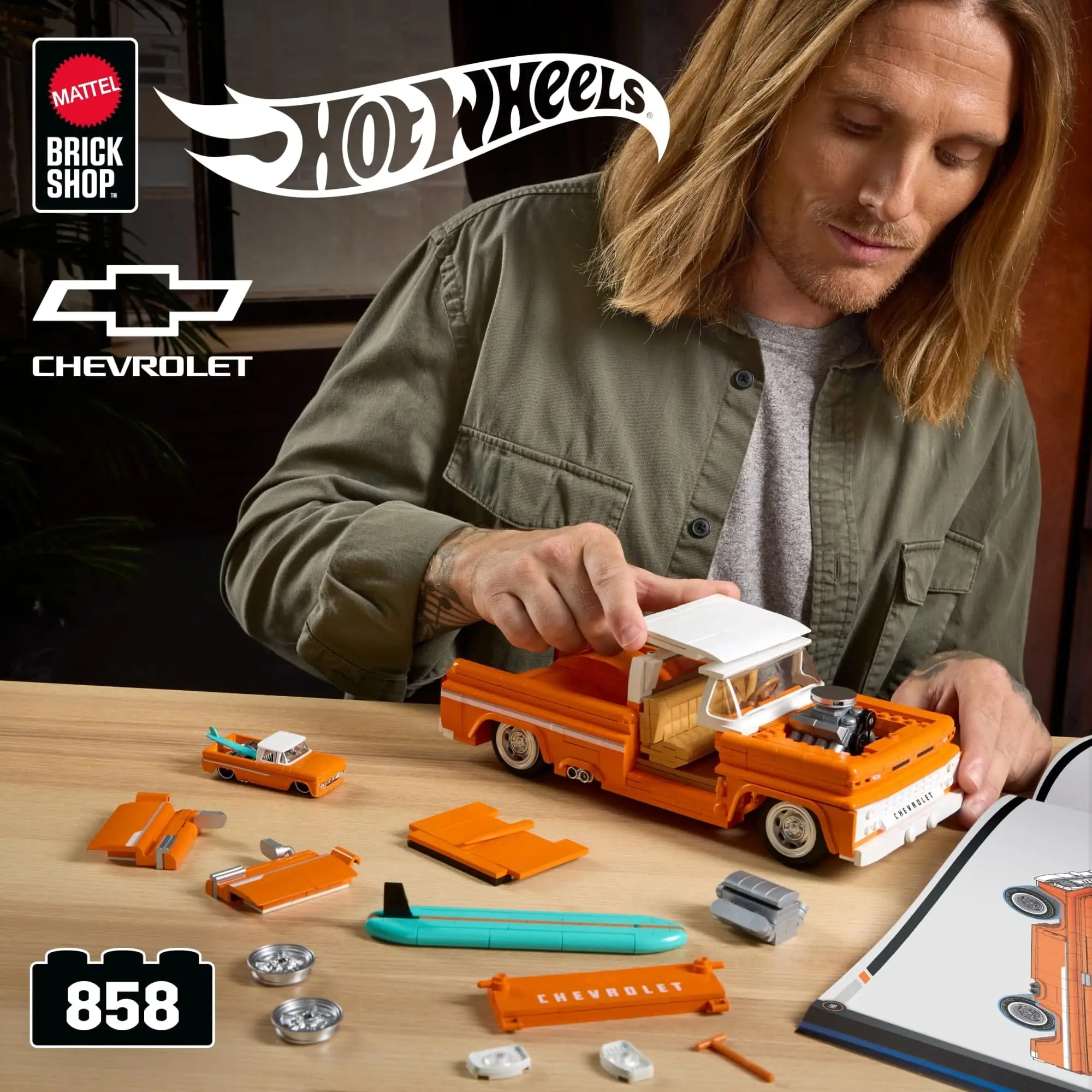 Mattel Hot Wheels Custom ’62 Chevy Pickup 1:16 Bauset | Mattel Elite Series – Bild 2