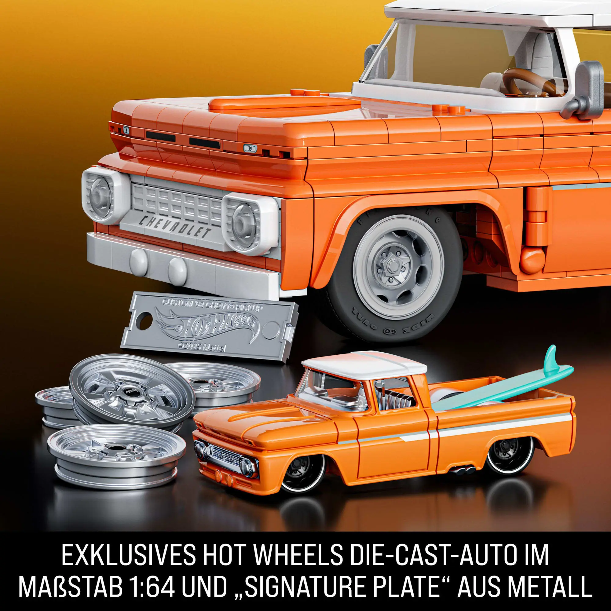 Mattel Hot Wheels Custom ’62 Chevy Pickup 1:16 Bauset | Mattel Elite Series – Bild 5