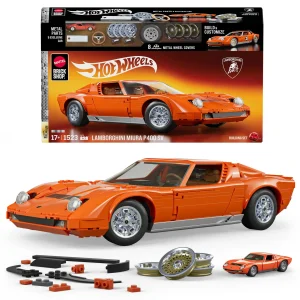 Mattel Hot Wheels™ ’71 Lamborghini™ Miura P400 SV 1:12 Bauset | 1523 Teile