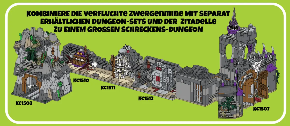 Kiddicraft KC1512 Sarkophag des Skelett-Hexers | 268 Teile – Bild 3
