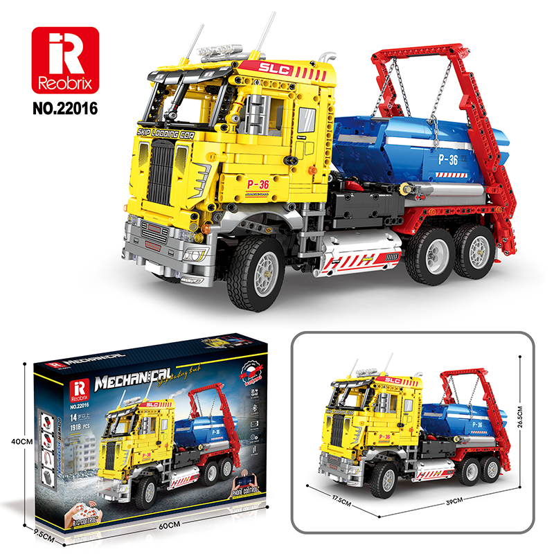 Reobrix 22016 RC Container-LKW Abrollkipper | 1918 Teile – Bild 7