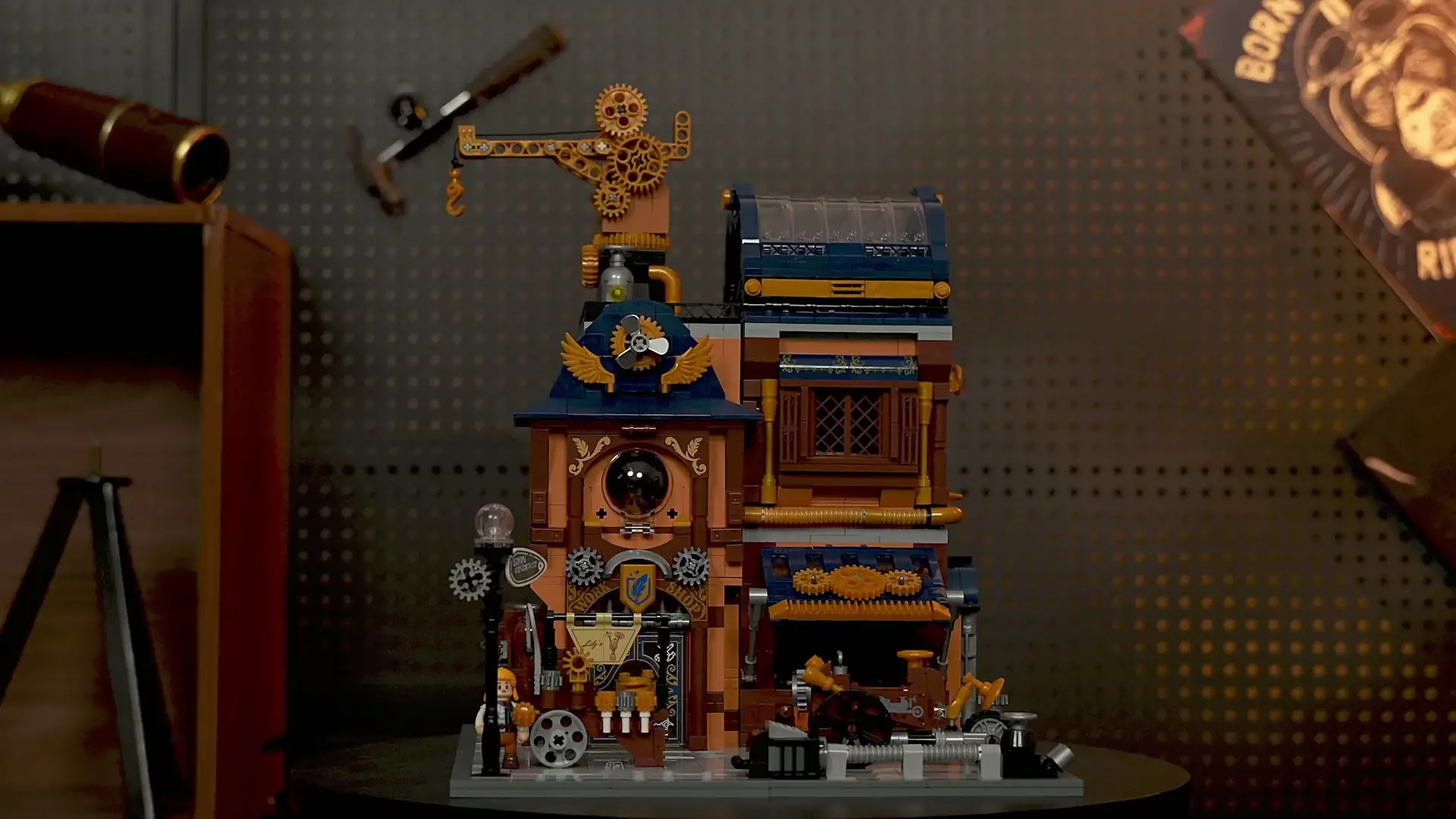 Lumibricks 11015 Steampunk Mechanical Workshop mit LED | 2006 Teile – Bild 3
