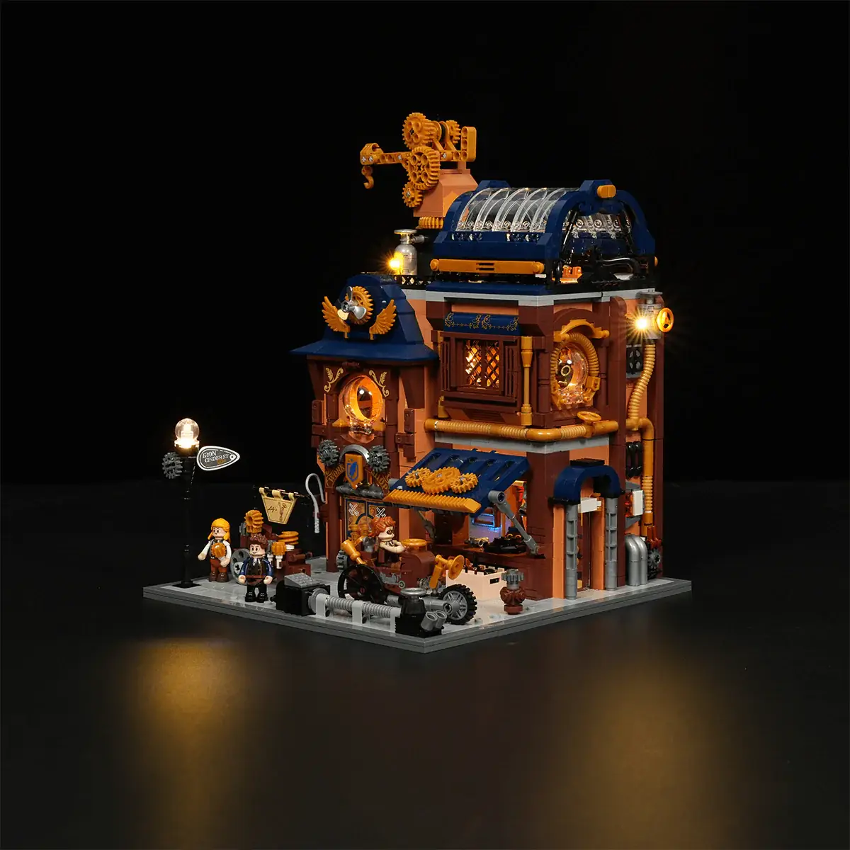 Lumibricks 11015 Steampunk Mechanical Workshop mit LED | 2006 Teile – Bild 5