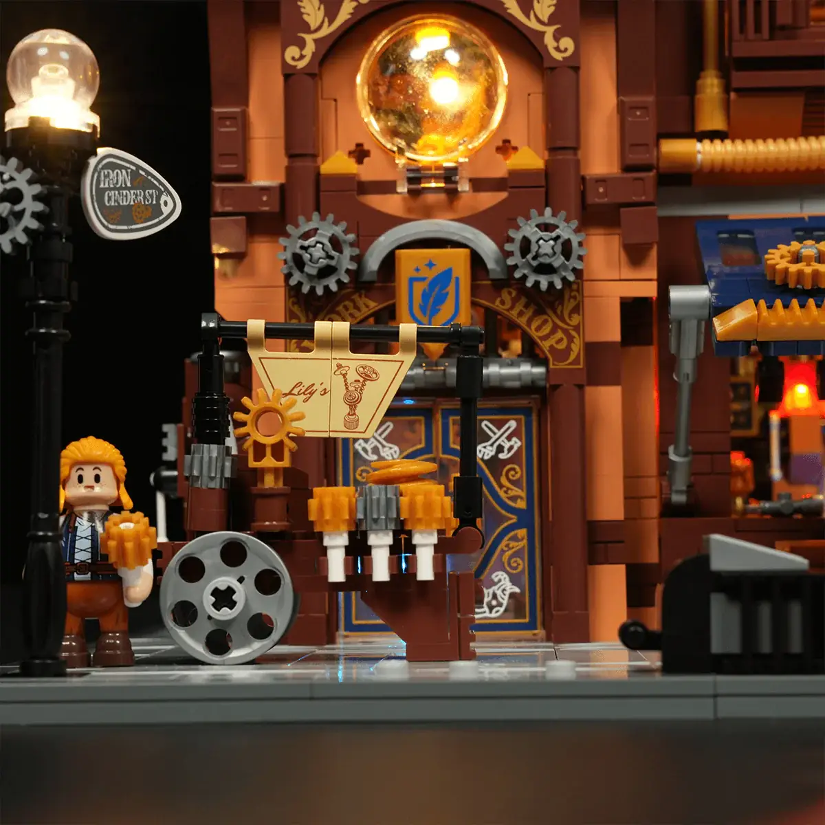 Lumibricks 11015 Steampunk Mechanical Workshop mit LED | 2006 Teile – Bild 8