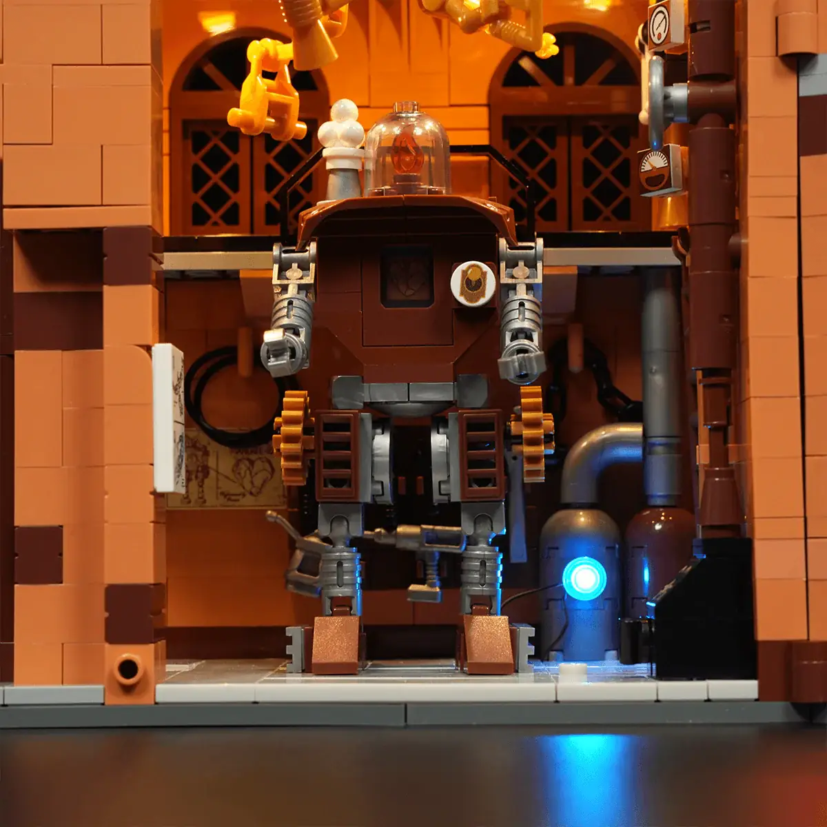 Lumibricks 11015 Steampunk Mechanical Workshop mit LED | 2006 Teile – Bild 10