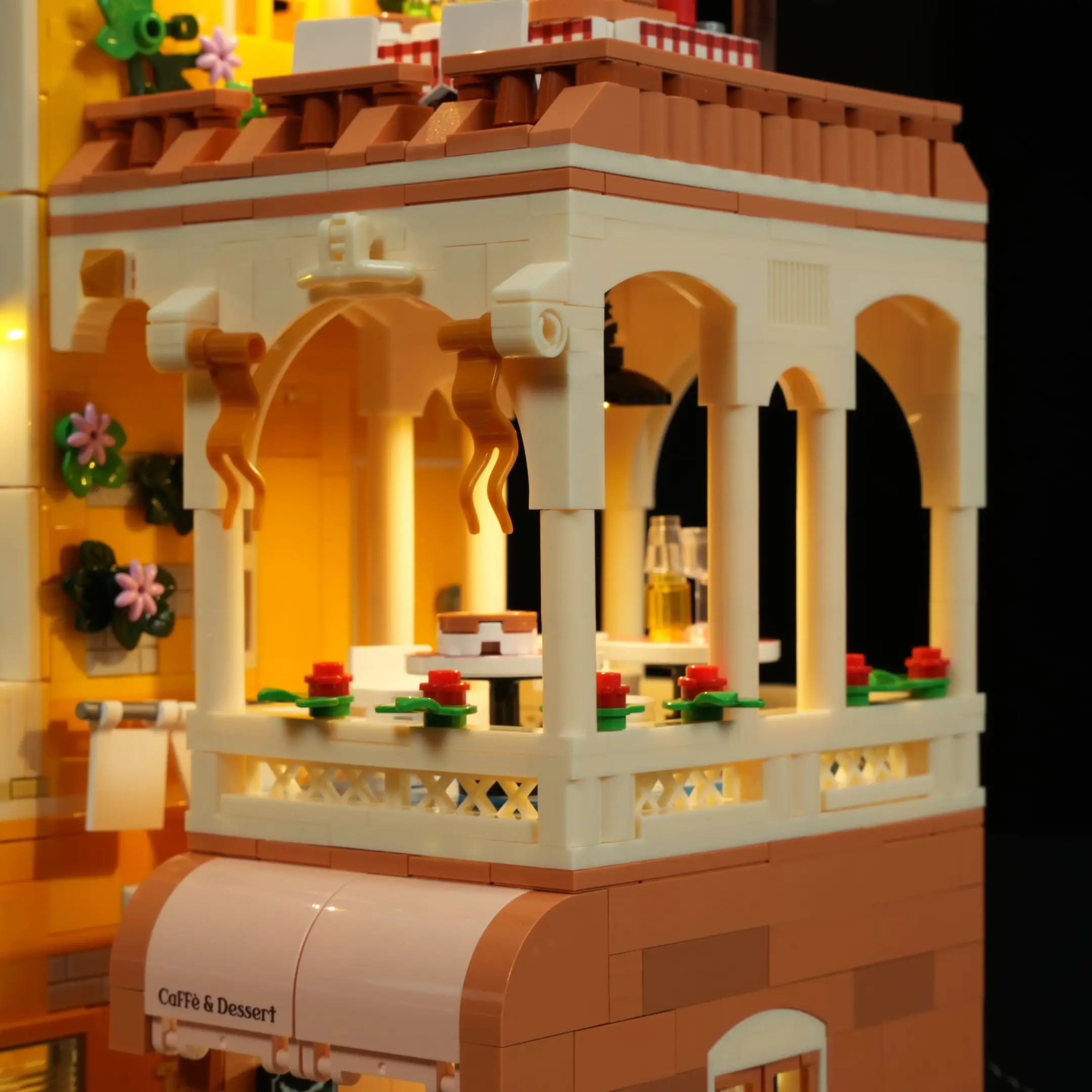 Lumibricks 15010 Italian Homestyle Restaurant mit LED | 2868 Teile – Bild 13