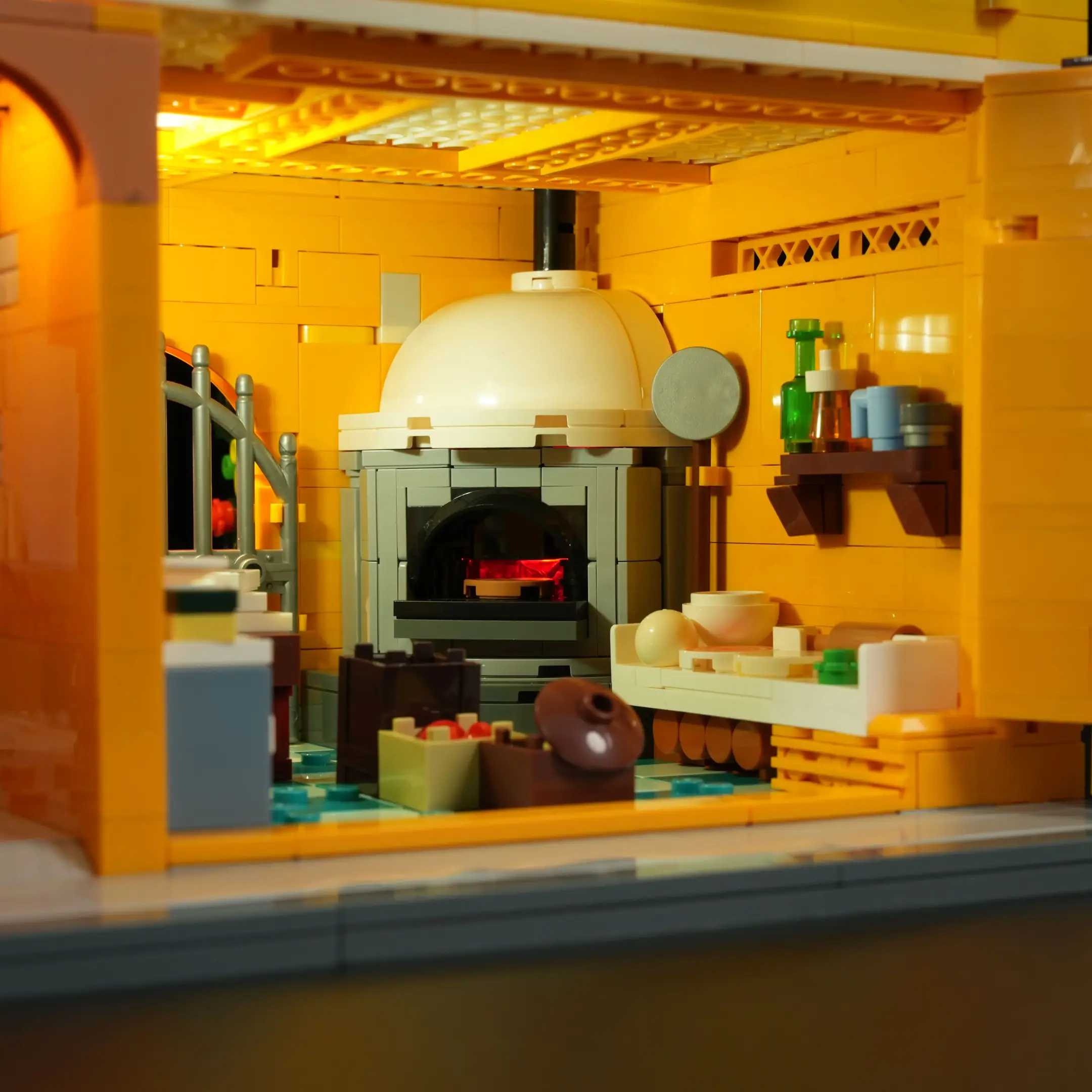 Lumibricks 15010 Italian Homestyle Restaurant mit LED | 2868 Teile – Bild 8