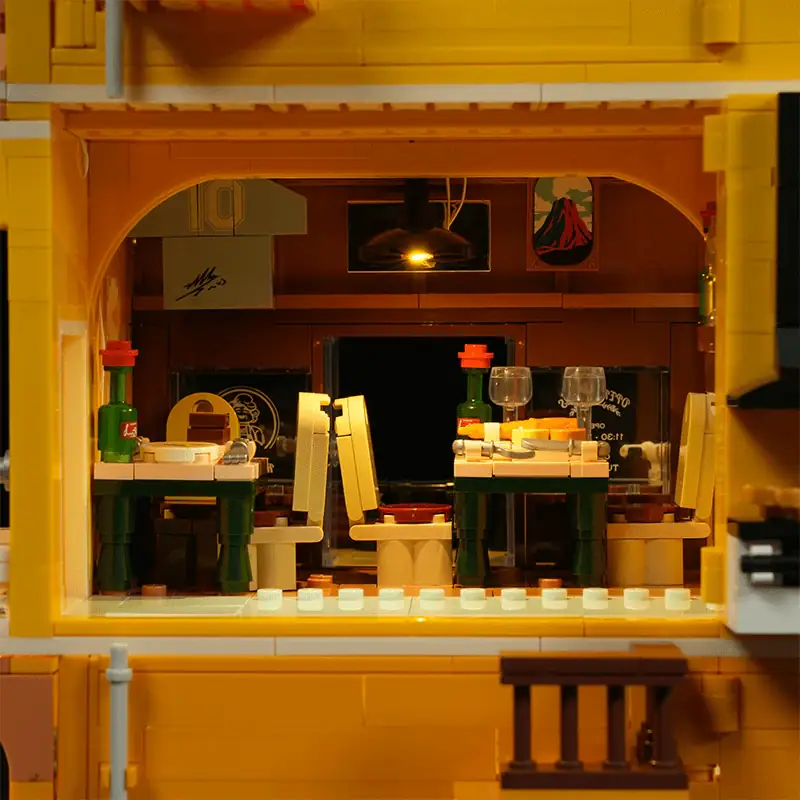 Lumibricks 15010 Italian Homestyle Restaurant mit LED | 2868 Teile – Bild 11