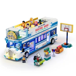 Lumibricks 19010 Streetball Tour Bus mit LED | 1170 Teile
