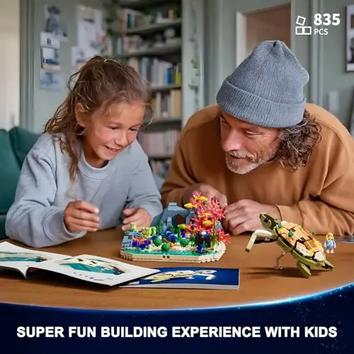 Lumibricks F9072 Turtle Reef Dream mit LED | 835 Teile Ozean – Bild 6