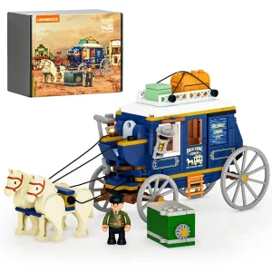 Lumibricks L9099 Schatzpostkutsche mit LED | 309 Teile Western