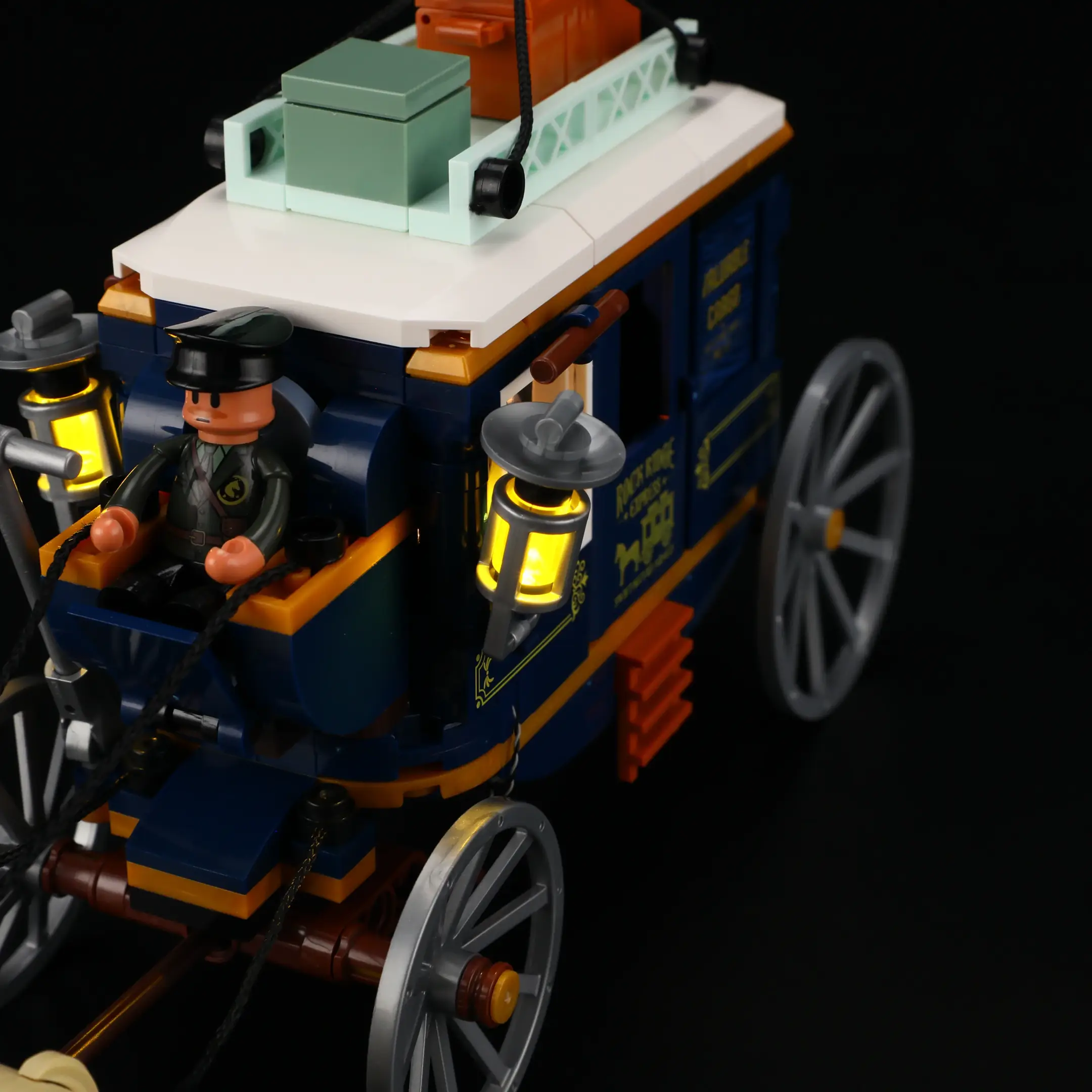 Lumibricks L9099 Schatzpostkutsche mit LED | 309 Teile Western – Bild 9