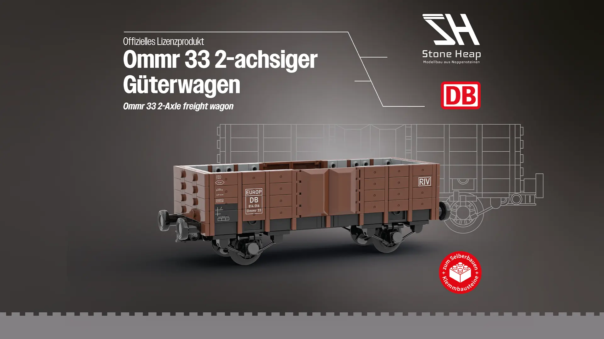 Stone Heap SH-3012 Ommr 33 Güterwagen | 508 Teile