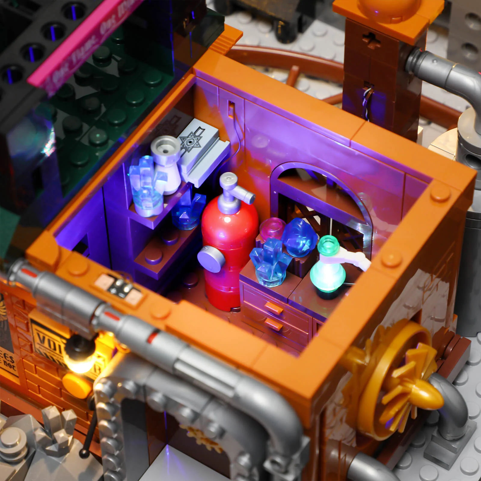 Lumibricks L9101 Ore Factory mit LED | 3138 Teile Steampunk – Bild 14