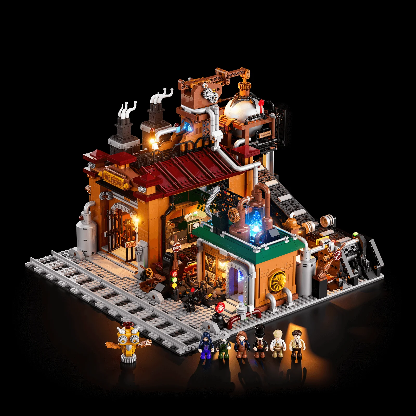 Lumibricks L9101 Ore Factory mit LED | 3138 Teile Steampunk – Bild 5