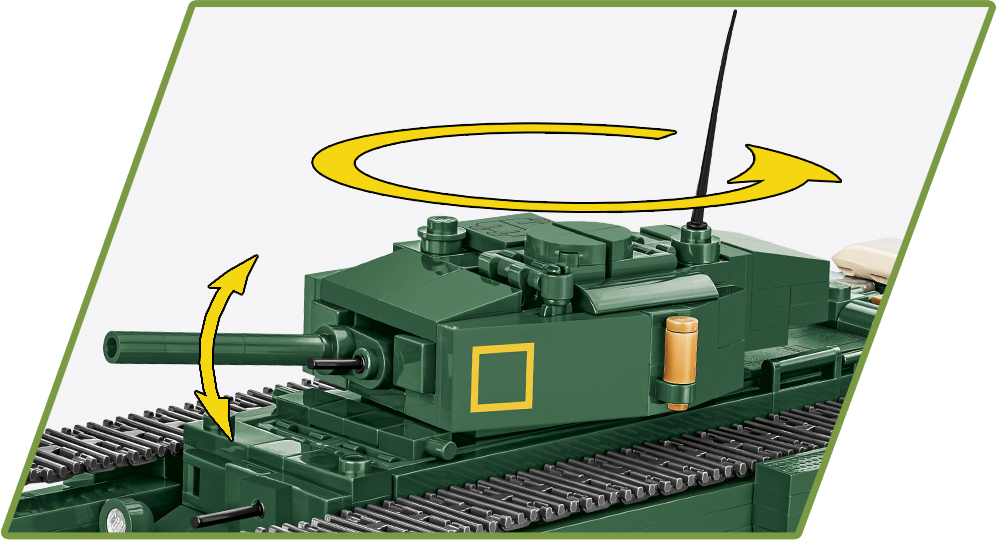 COBI 3128 Mark IV Churchill | 668 Teile 1:35 mit 2 Figuren – Bild 6