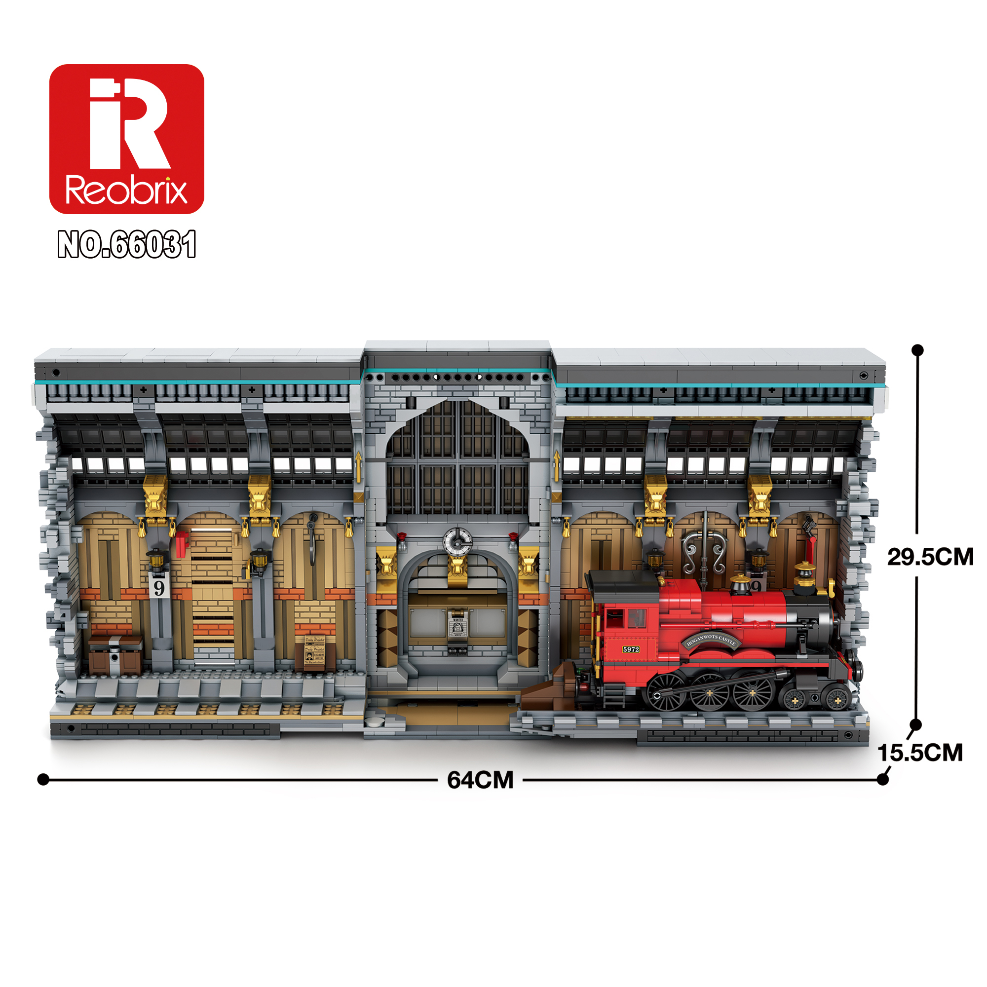Reobrix 66031 Magical Train Station Book Nook | 3060 Teile – Bild 4