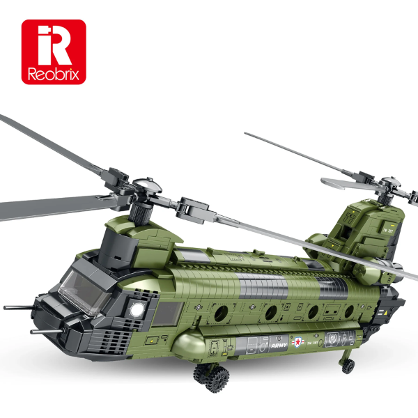 Reobrix 33031 CH-47 Transporthubschrauber | 1458 Teile – Bild 3