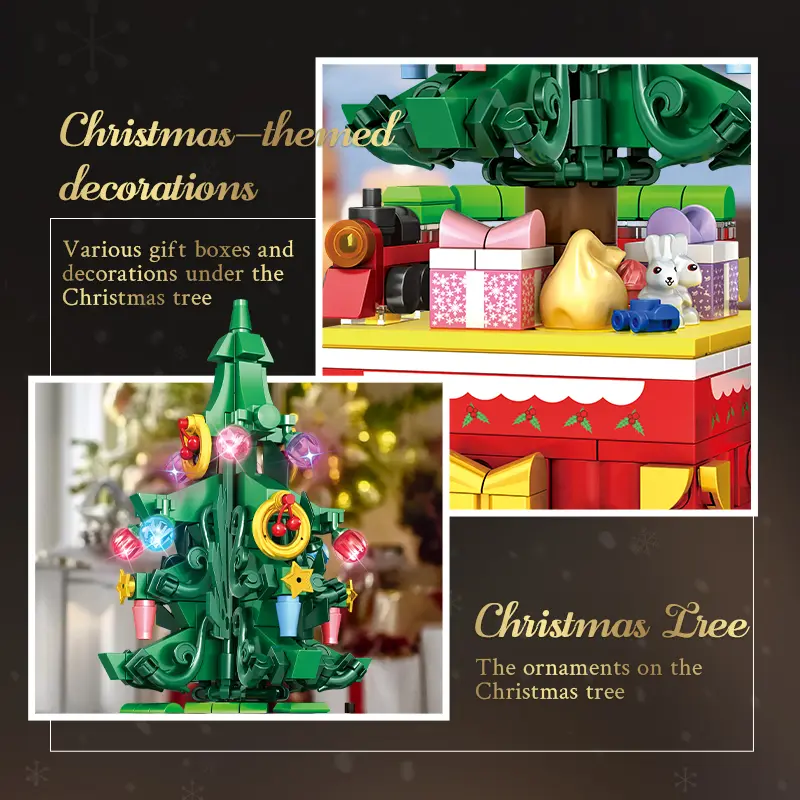 WOMA 11149-DS Drehbarer Weihnachtsbaum | Klemmbausteine Deko – Bild 6