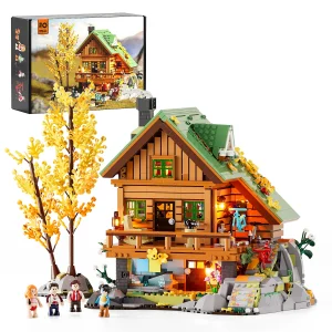 Lumibricks 10007 Mountain Cabin mit LED | Herbst Bauset