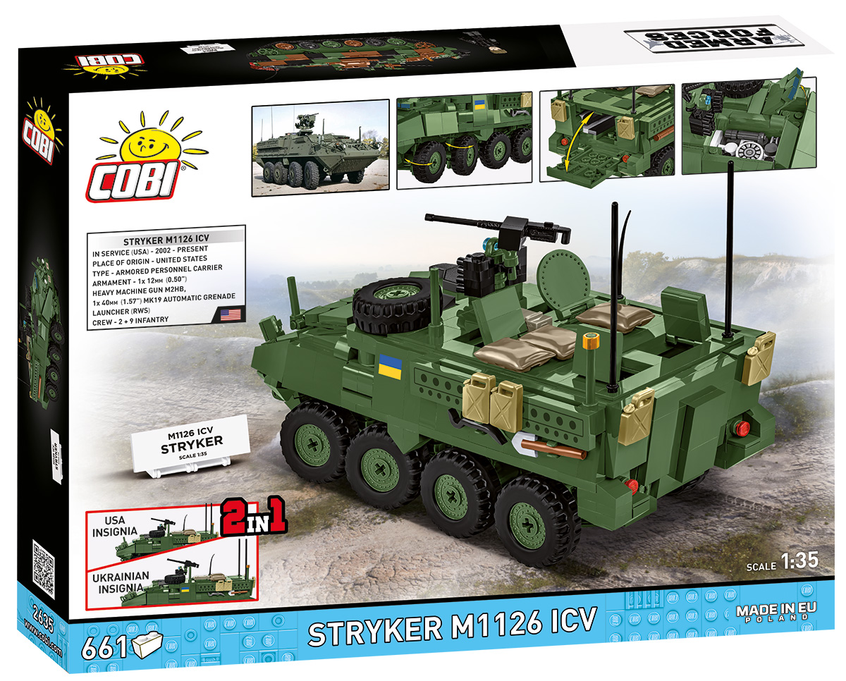 COBI 2635 Stryker M1126 ICV (1:35) | Radpanzer Bauset USA & UKR – Bild 2