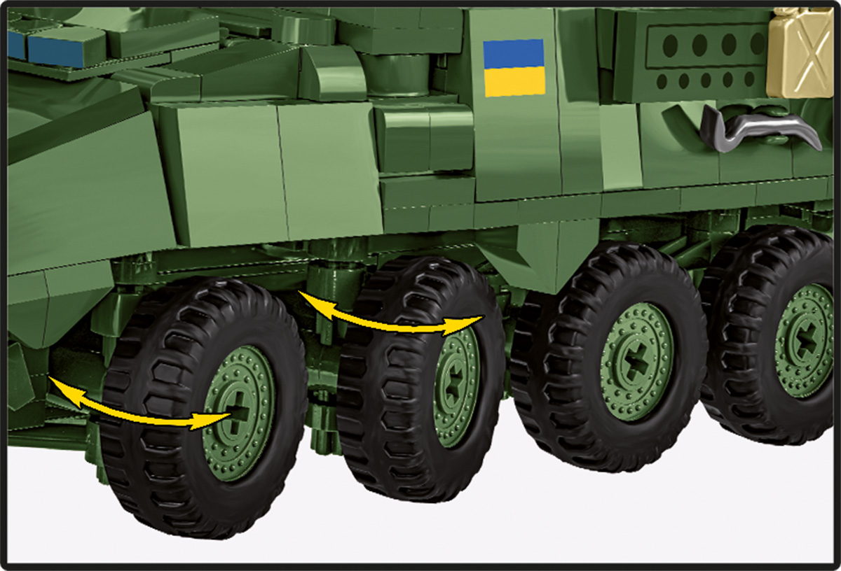 COBI 2635 Stryker M1126 ICV (1:35) | Radpanzer Bauset USA & UKR – Bild 6