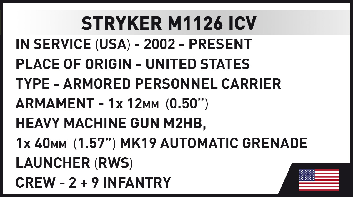 COBI 2635 Stryker M1126 ICV (1:35) | Radpanzer Bauset USA & UKR – Bild 13