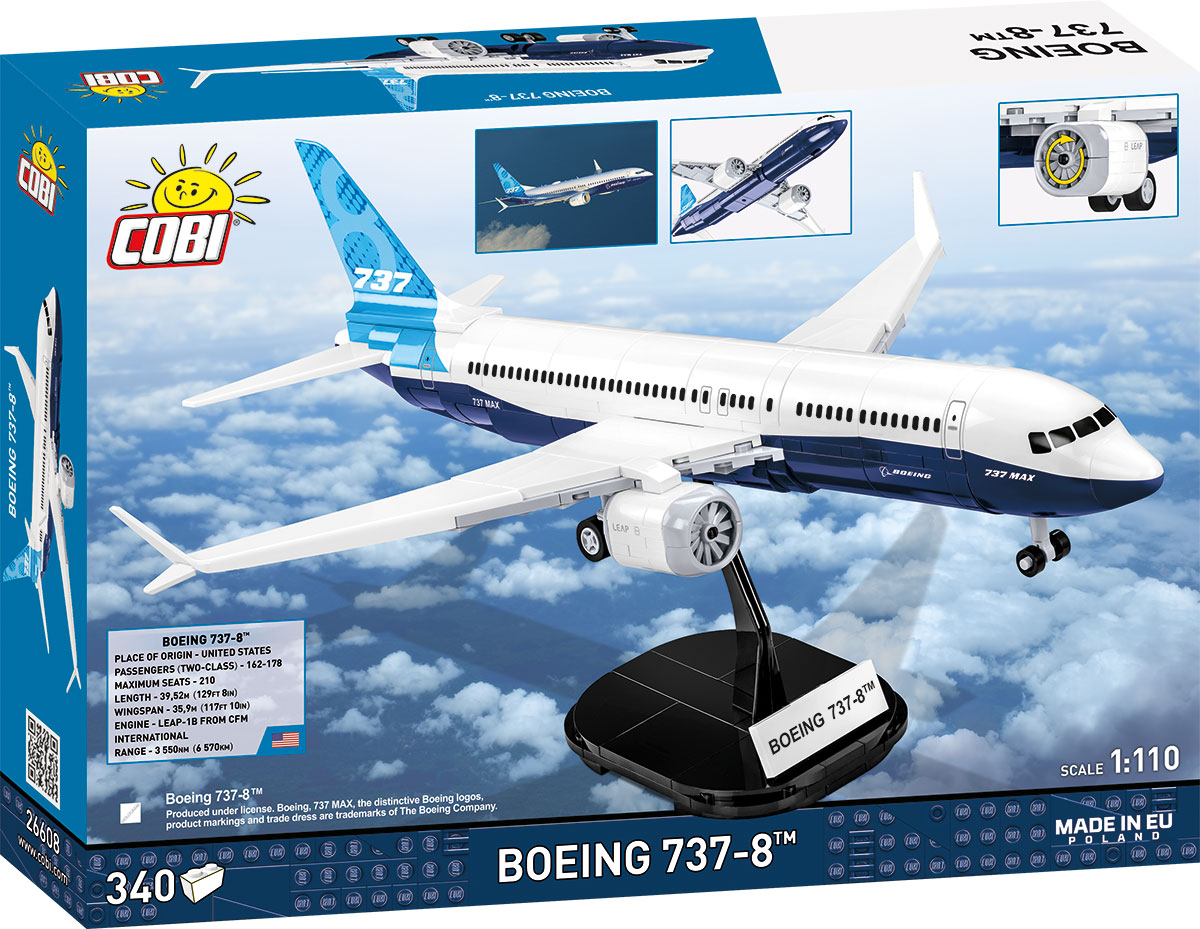 COBI 26608 Boeing™ 737™-8 (1:110) | Passagierflugzeug Bauset – Bild 2