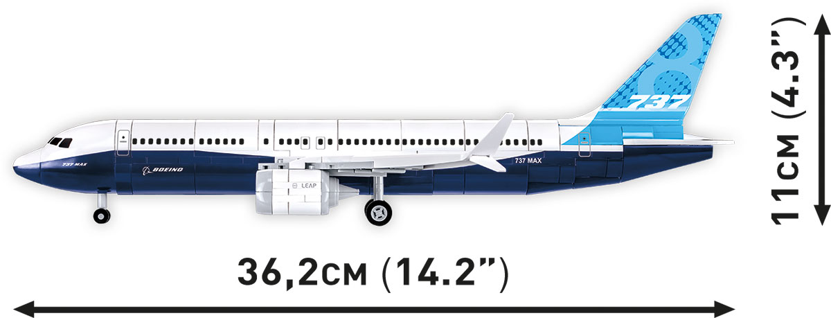 COBI 26608 Boeing™ 737™-8 (1:110) | Passagierflugzeug Bauset – Bild 10