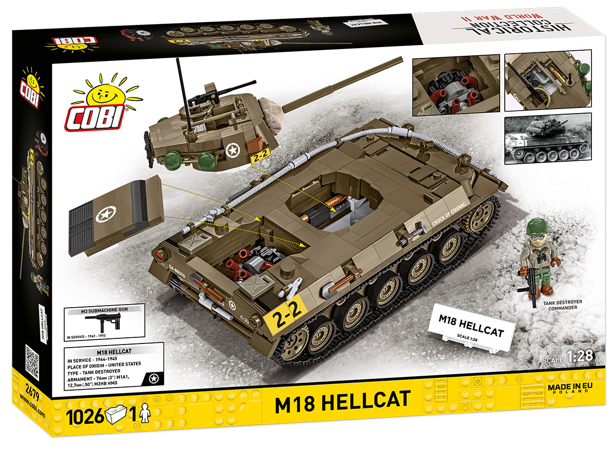 COBI 2679 M18 Hellcat (1:28) | US Jagdpanzer Bauset – Bild 2
