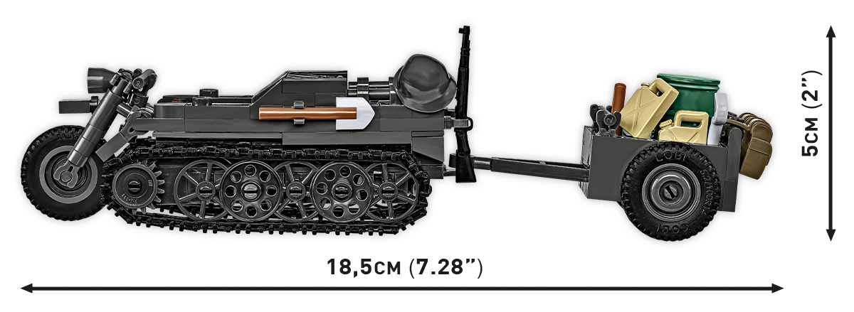 COBI 2681 Sd.Kfz. 2 Kettenkrad (1:28) | Wehrmacht Bauset – Bild 6