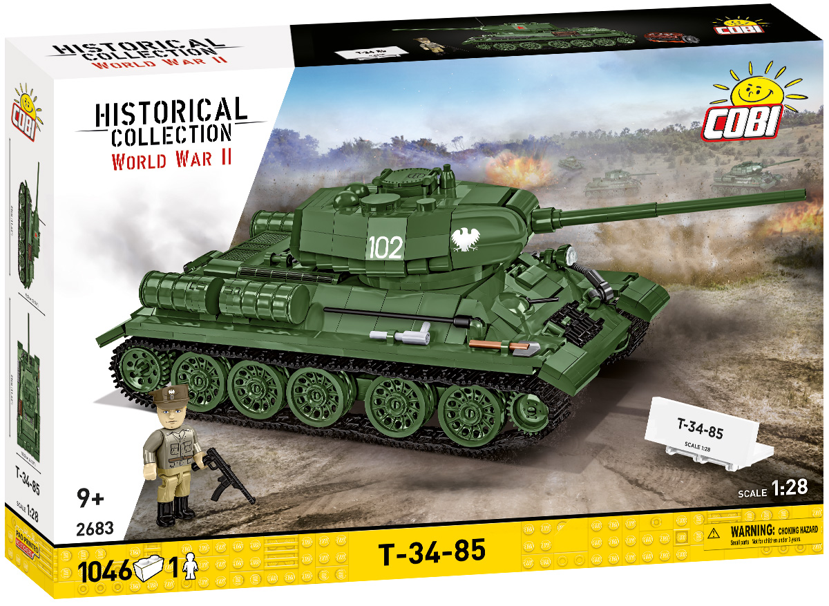 COBI 2683 T-34/85 Modell 1944 (1:28) | Panzer Bauset 2-in-1