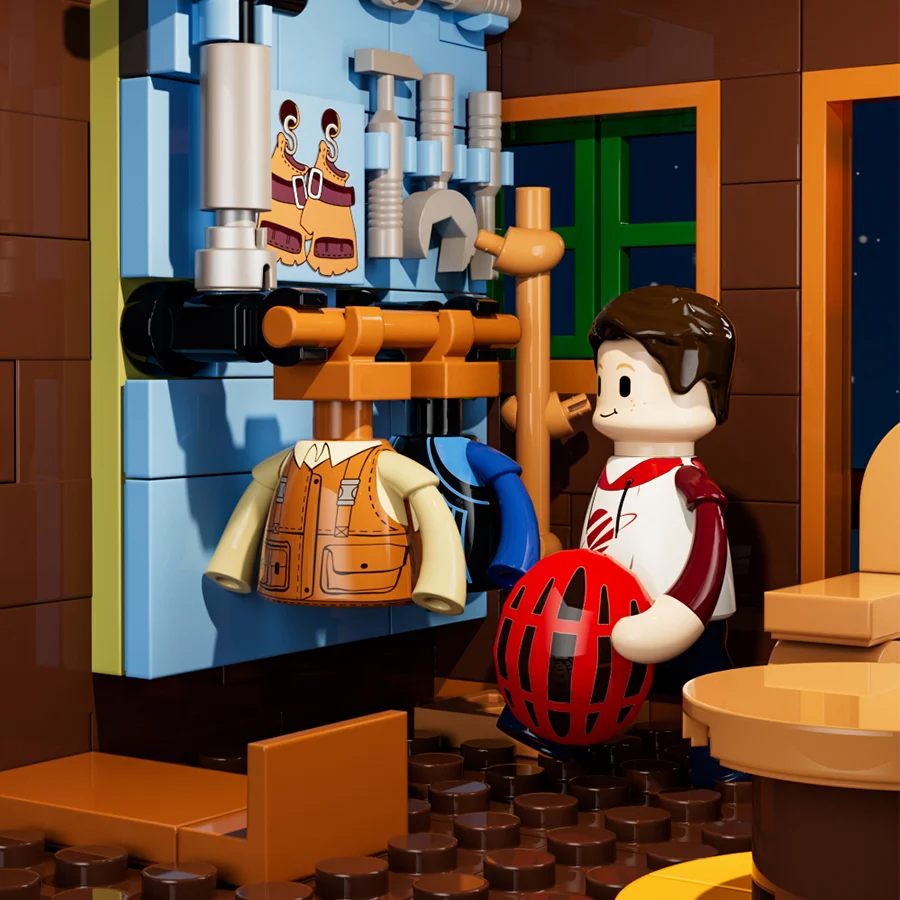 Lumibricks 10007 Mountain Cabin mit LED | Herbst Bauset – Bild 10