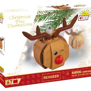 COBI 20014 Christbaumschmuck Rentier mit der roten Nase | Weihnachtsanhänger