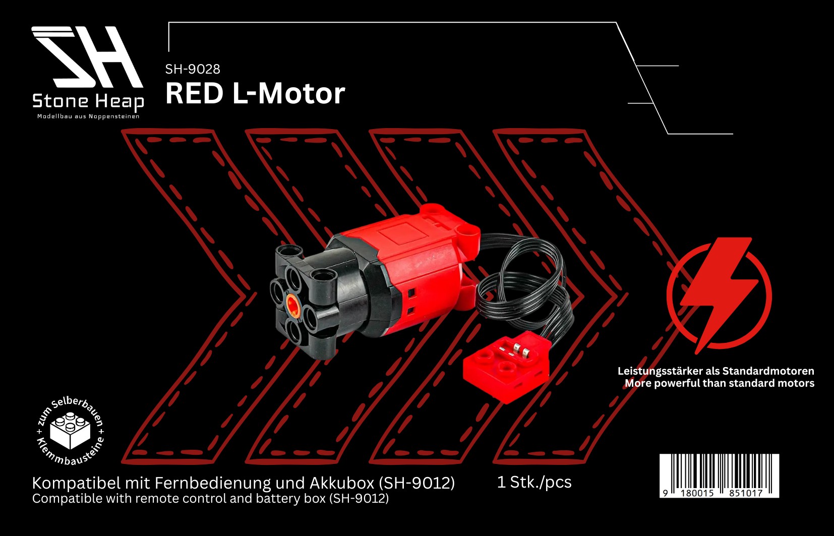 Stone Heap SH-9028 RED L-Motor | Kraftvoller Technik Motor